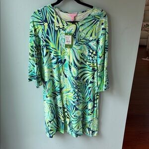 Lilly Pulitzer Ophelia Dress in Navy and Lime